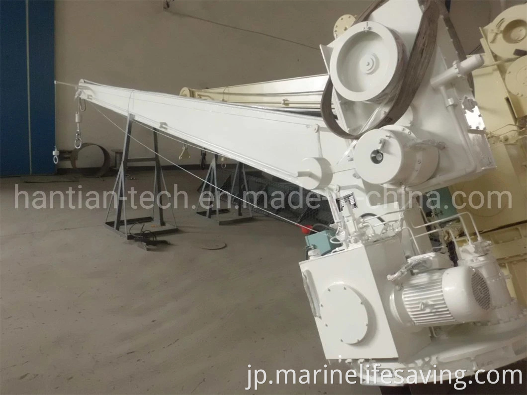 Provison Crane Marine Equipment Single Arm Slewing 23kn油圧エレクトリックダビット